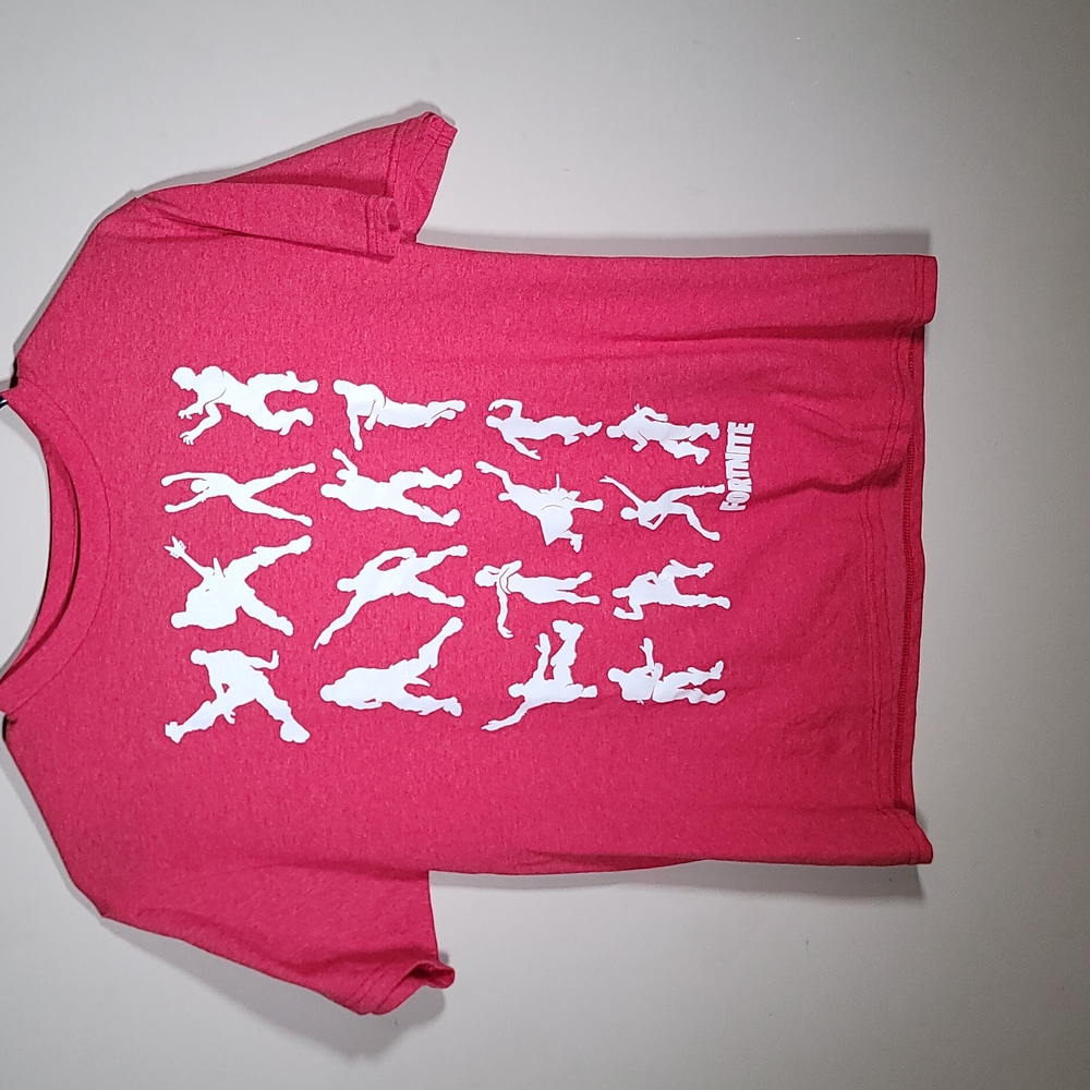 Boys or Girls Fortnite t-shirt, Red, XL (14-16)